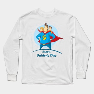 happy father's day - super dad Long Sleeve T-Shirt